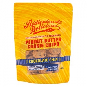 Ridiculously Delicious Peanut Butter Cookie Chips Chocolate Chip 150g x 8