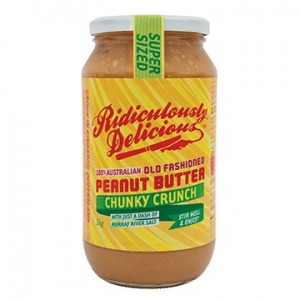 Ridiculously Delicious Super Sized Chunky Crunch Peanut Butter 1kg